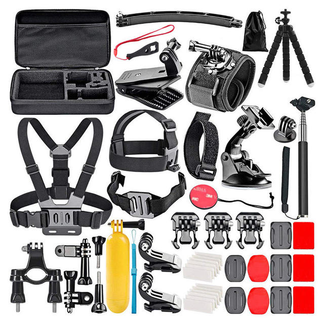 Factory Chest Strap for Gopro Accessories Kit Action Camera Accessories Kit for Gopro Hero 11 10 9 8 7 6 5 4 3 Black Camera
