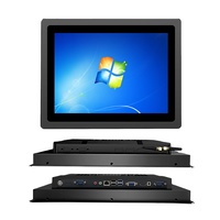 Panneau d'écran tactile industriel intégré sans ventilateur 10.4 ''PC I3 I5 I7 personnalisé 4 + 128gb GPIO Vesa montage tout en un PC industriel