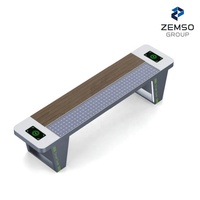 Banc solaire intelligent avec point d'accès Wi-Fi, siège extérieur, chargement USB, acier inoxydable, résistant à l'eau, pour centres commerciaux et écoles, OEM personnalisé, vente en gros