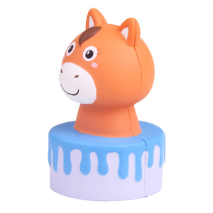 Cute Horse Shape <b>Squishy</b> Toy TPE Material Stress Relief For Kids Age 2 To 4 Years Unisex Fidget Toy Gift - Product Image 3