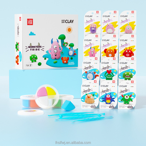 Kit de Arcilla Seca al Aire Monsters Tribe, Arcilla de Modelar Ultraligera No Tóxica con 12 Tarjetas de Tutoriales y Herramientas, Regalo de Halloween para Niños - Product Image 2