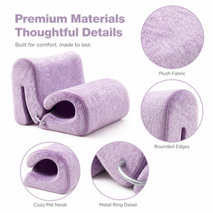 <span class=keywords><strong>Fauteuil</strong></span> lounge en peluche pour animaux de compagnie, abri pour chat, <span class=keywords><strong>fauteuil</strong></span> partagé humain-animal avec tunnel pour chambre et salon, vente en gros - Product Image 3