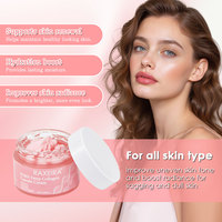 Crème Visage en Capsules de Collagène PDRN Marque Blanche, Gelée Rose, Niacinamide, Glutathion, Éclaircissante Naturelle et Blanchissante, Soin de la Peau