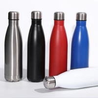 Bouteille isotherme à double paroi en acier inoxydable, goulot étroit, pour garder au chaud et au froid, idéale pour la course à pied, la gym, l'entraînement, le cyclisme