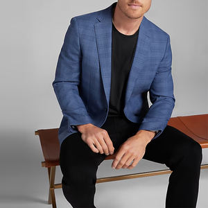 Blazers Classiques Bleus Slim Fit pour Hommes 2025, Haute Qualité, Simple Boutonnage, <span class=keywords><strong>Blazer</strong></span> Casual Business, Grande Taille - Product Image 6