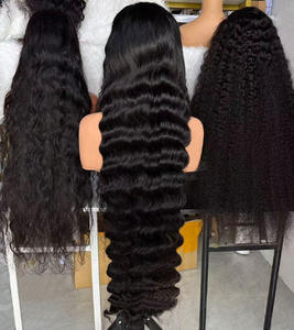 Productos Listos para Enviar: Pelucas de Encaje Ondulado Camboyano, Extensiones de Cabello Rizado Negro Natural, Proveedores de Cabello Camboyano - Product Image 1