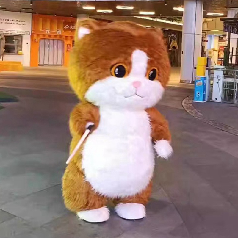 Atmósfera inflable gato marrón 2 m
