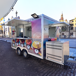 Camion de restauration rapide pour bols d'açaï, camion de crème glacée mobile et chariot à smoothies, remorque en aluminium à vendre aux États-Unis - Product Image 2