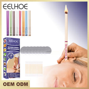 EELHOE precio <span class=keywords><strong>de</strong></span> fábrica <span class=keywords><strong>cera</strong></span> <span class=keywords><strong>de</strong></span> abeja rey <span class=keywords><strong>cono</strong></span> trompeta natural <span class=keywords><strong>cera</strong></span> del oído quitar limpieza vela kit conjunto - Product Image 4