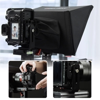 Meilleur/vue T12 téléprompteur, téléprompteur portable pliable, compatible avec les tablettes de 11 pouces, invite de téléphone portable, prise de vue par caméra