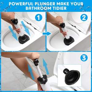 15cm Durchmesser Luftbetriebener TPR-Toilettensauger zur Effizienten Toilettenreinigung - Product Image 3