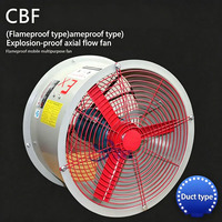 Ventilateur axial électrique antidéflagrant en aluminium CBF 380V/220V pour la ventilation des cabines de peinture, sécurité incendie, fabricant OEM