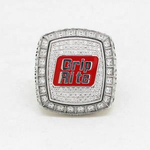 Anillo de Hielo de Alta Calidad con Incrustaciones de Cristal y Piedras Preciosas, Chapado en Plata/Oro, Unisex - Product Image 2