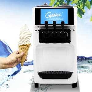 Thương mại mới năng suất cao bảng TOP 10 inch Máy làm kem đôi hệ thống riêng biệt chuyển đổi tần số nước sữa - Product Image 2