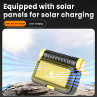 Portable solaire alimenté LED lampe de travail étanche boîte à outils intégrée travail en plein air Camping lampe de poche Garages réparations automobiles