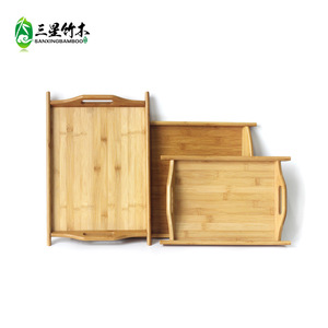 Bamboo double-handled <b>tray</b>, <b>tea</b> <b>tray</b>, multi-functional household <b>tray</b> with handle, fruit <b>tray</b>. Source manufacturer. - Product Image 4