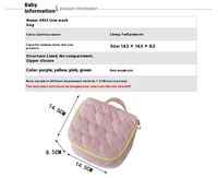 Nouvelle Trousse de Toilette Portable Grande Capacité Super Mignonne, Version Coréenne Fraîche, Sac à Maquillage Tendance avec Fermeture Éclair
