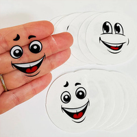 Stiker Label bulat berperekat kustom, stiker stiker vinil tahan air lingkaran, stiker Logo Label pribadi