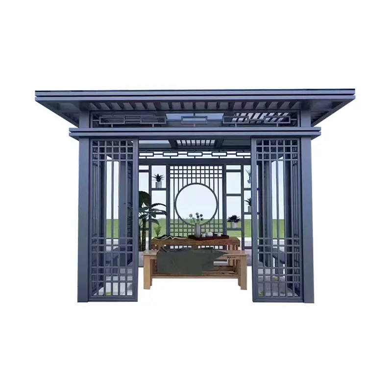 Freestanding Aluminium Pergola Chinese Style Garden Building Outdoor Pergola