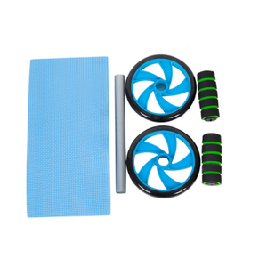 Roues d'exercice pour abdominaux en ABS, équipement <span class=keywords><strong>de</strong></span> musculation à domicile avec tapis <span class=keywords><strong>de</strong></span> sol et roulettes, matériel d'entraînement abdominal en plastique ABS - Product Image 4