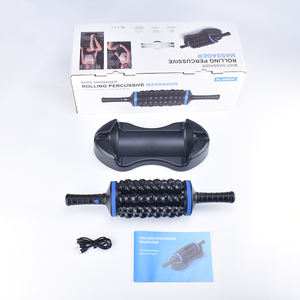 Rouleau de massage électrique anti-<span class=keywords><strong>cellulite</strong></span>, bâtons de massage pour la relaxation musculaire et les tissus profonds, balles et rouleaux, accessoires d'équipement de fitness - Product Image 4