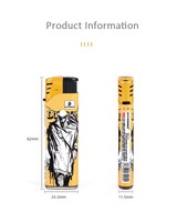 Briquets à flamme jet coupe-vent en gros, briquets à gaz butane rechargeables pour cigares