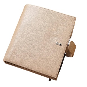 Galet-Taupe 30mm Anneau En Cuir Véritable Classeur Organisateur A5 Luxe Anneaux Planificateur - Product Image 2