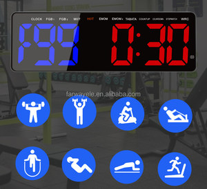 Reloj Temporizador para Gimnasio, Temporizador Digital para <span class=keywords><strong>Tabata</strong></span>/FBG/EMOM, para Gimnasio en Casa con Control Remoto, Cronómetro con Cuenta Regresiva y Cuenta Ascendente - Product Image 2