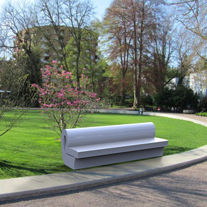 Y818 chaise de banc en métal en forme de livre pour l'utilisation extérieure de l'école de parc de gymnase-meubles d'attente de loisirs d'espace public d'acier inoxydable - Product Image 6