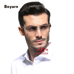 Boyarn <span class=keywords><strong>men</strong></span>'s lão thị kính và Durable bình thường lão thị kính NỬA KHUNG Kính đọc sách màu xanh ngăn chặn ánh sáng nhà máy - Product Image 2