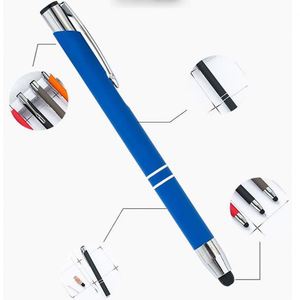 Wholesale Bulk Soft Rubber Metal Aluminum Ballpoint <b>Pen</b> With Printed Logo Advertising Customized for Touch Screen Table - Product Image 1