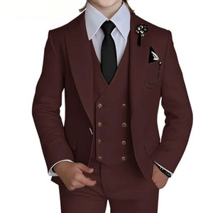 Nuovo Completo Tre Pezzi con Fiori per Ragazzi, per Matrimoni, Banchetti, Compleanni e Festività, Blazer Formale - Product Image 5