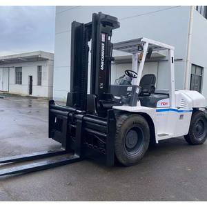 Montacargas Diésel TCM Original de Japón de Alta Calidad, 10 Toneladas, Modelo FD100, para Trabajo Pesado en Almacenes, Puertos y Construcción - Product Image 1