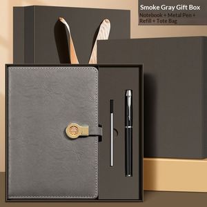 Set de Regalo de Cuaderno y Bolígrafo de Cuero con Logotipo Personalizado, Set de Cuaderno con Cierre Magnético, Agenda Diaria 2026 - Product Image 3