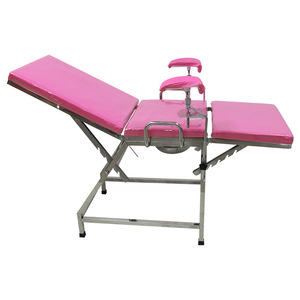 Gynecological Examination <b>Bed</b> Stainless Steel <b>Folding</b> Lifting Thickened Hospital Obstetrics Gynecology Use - Product Image 5