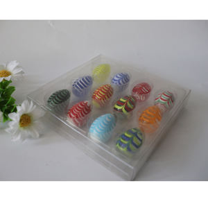 12 шт., цветные пасхальные яйца 30 мм - Product Image 4