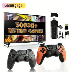 Console <span class=keywords><strong>de</strong></span> <span class=keywords><strong>Jeu</strong></span> Vidéo Familiale Rétro Classique X2 Ultra Game Stick 4K, 64 Go/128 Go, 30000/40000 Jeux, Manette Rechargeable - Product Image 1