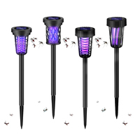 Piège à insectes solaire ABS, anti-moustiques extérieur, pour jardin, ferme, étanche IP65, lampes solaires anti-moustiques