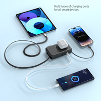 Batterie externe magnétique sans fil 35W à charge rapide, chargeur de voyage pliable et portable 10000mAh haute capacité compact pour appareils intelligents