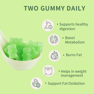 Complément Alimentaire OEM au Thé Vert Brûleur de Graisse Abdominale Personnalisé Bonbons Gommeux Beauté Énergie Matcha Saveur Personnalisée 60 - Product Image 3