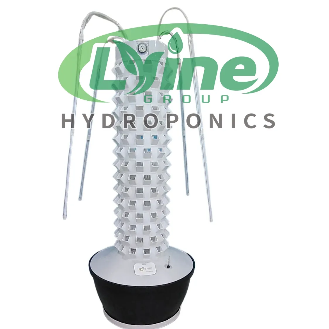 Lyine 2024 NEW 12p15 180 Plants Automatic Aeroponic Vertical Hydroponic Tower Growing System With LED Lights