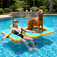 Lit flottant gonflable pour chien, hamac aquatique pour adulte, chaise longue, radeau flottant en PVC épais pour piscine et plage