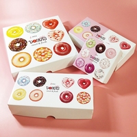 Carpas de Embalaje para Donuts de Papel Artístico Personalizables, Materiales Reciclados, Impresión CMYK, Laminado Mate, Logotipo Personalizado, Uso en Alimentos y Bebidas