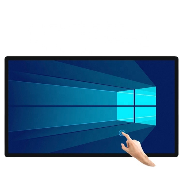 Capacitive 32 43 55 65 75 86 Inch Interactive All in One Pc Custom logo Design Touch Screen Monitors for Mall Conference