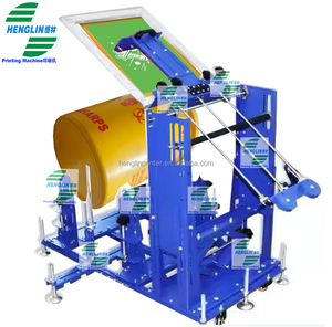 Lớn Vòng Xi Lanh Hình Nón Nhựa Thép Sắt Thép Không Gỉ Xô Trống Của Nhãn Hiệu Cong Lụa Màn Hình Máy In - Product Image 3