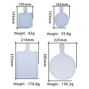 Homes unFood Grade DIY Kristall klare Epoxidharz formen Silikon griffs chale für Untersetzer - Product Image 4