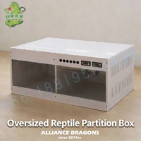 Étagère et enclos modulaires en PVC pour reptiles Pachongwujie, avec éclairage intégré pour dragons/serpents