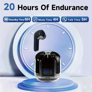 Air31 BST Wired Earbuds Stereo Bass Microphone Talk LED <b>Battery</b> Indicator JL Chipset for V5.3 - Product Image 6