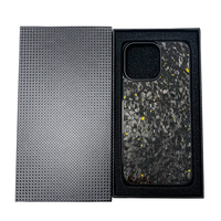 Casing Ponsel Serat Karbon Biru Merah Asli Berkualitas Tinggi, Kuat, Populer, Kompatibel Pengisian Daya Nirkabel Magnetik Mewah untuk iPhone 12 Mini