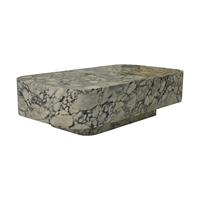 Table basse domestique à la mode fissurée noire de fabrication chinoise de haute qualité
